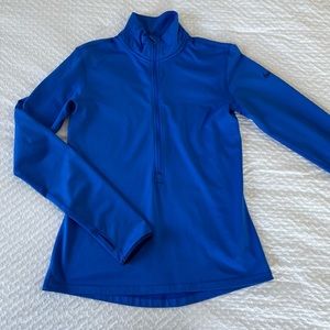 Blue Nike half zip. Size medium